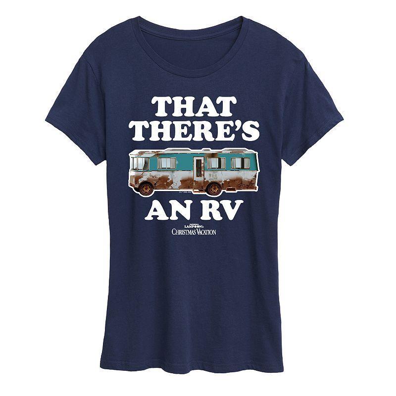 Womens National Lampoons Christmas Vacation RV Tee Graphic Tee, Girls Blue Product Image