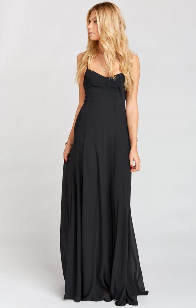 Godshaw Goddess Gown ~ Black Chiffon Product Image