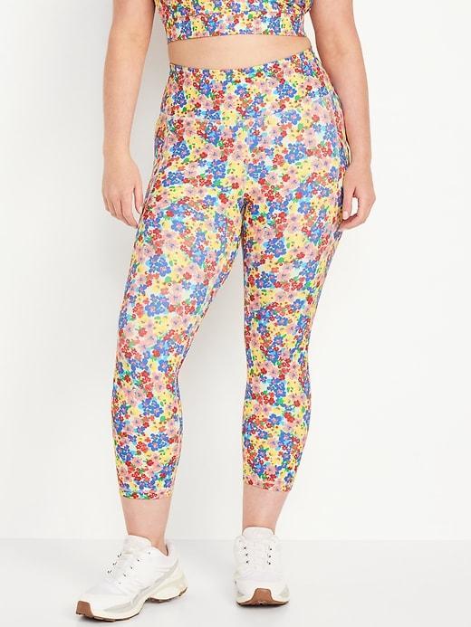 High-Waisted PowerSoft Crop Leggings Product Image