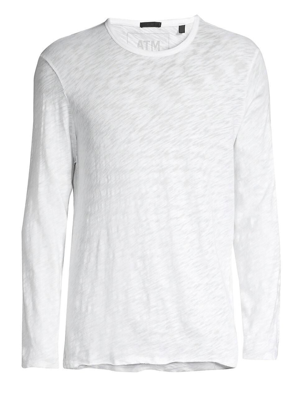 Mens Distressed Long Sleeve T-Shirt Product Image