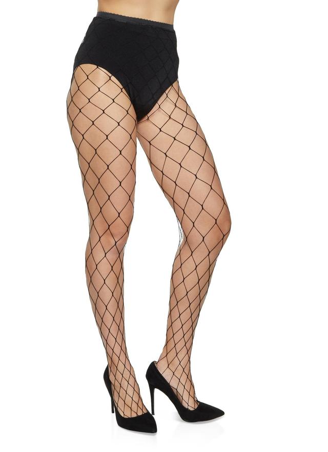 Hollow Out Fishnet Tights Female Product Image