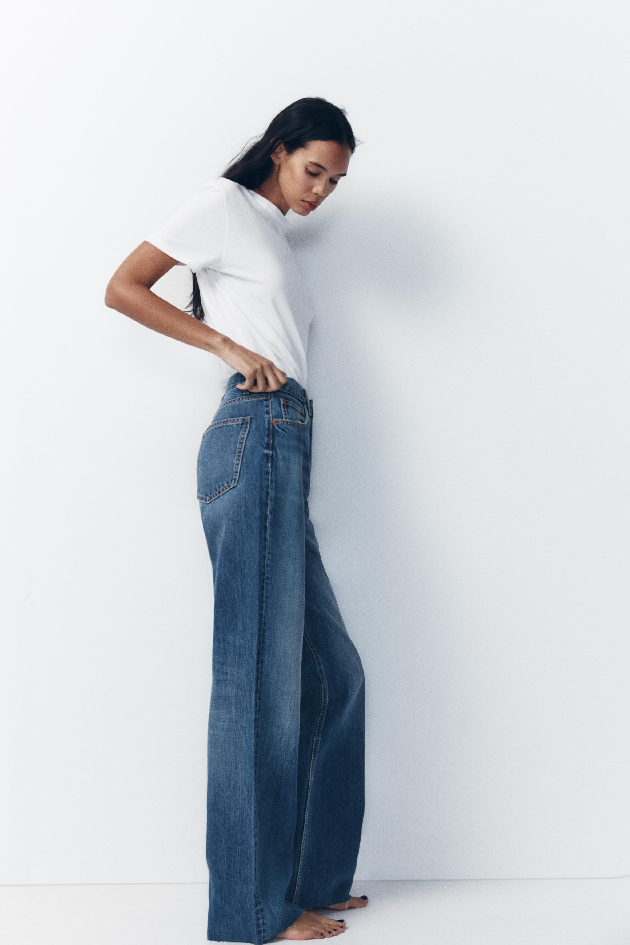 TRF HIGH RISE WIDE LEG JEANS Product Image