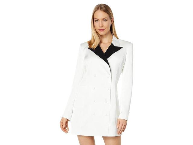 BCBGMAXAZRIA Blazer Dress (Gardenia Combo) Women's Dress Product Image