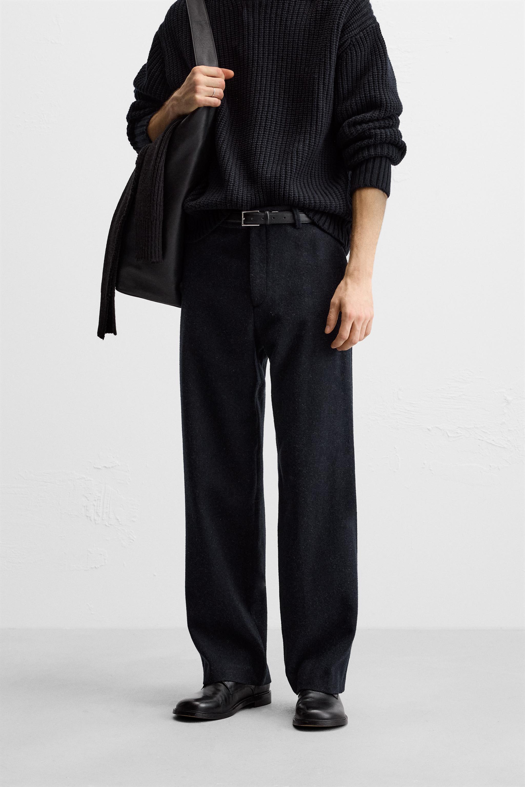 STRUCTURED HEATHER PANTS Product Image