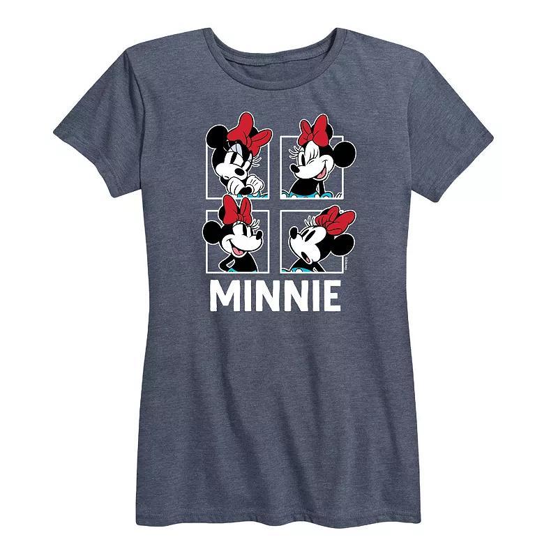 Disneys Minnie Mouse Womens Grid Graphic Tee Product Image