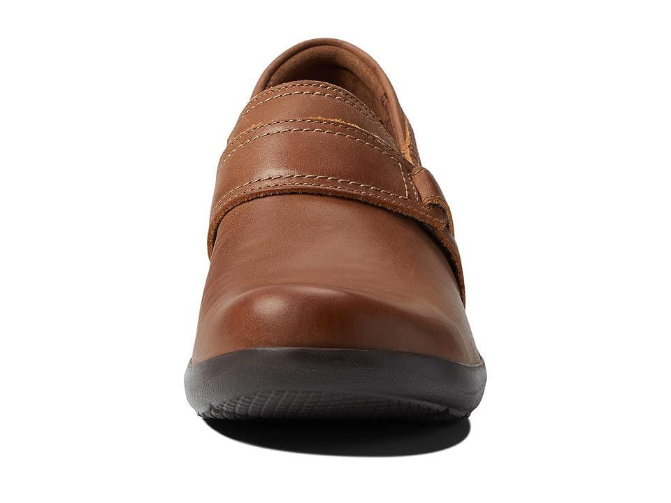 Clarks Angie Poppy (Dark Tan Leather) Women's Shoes Product Image