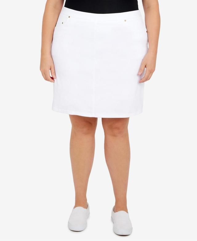 Plus Size Essentials Tech Stretch Pull On Skort with Elastic Wasitband Product Image