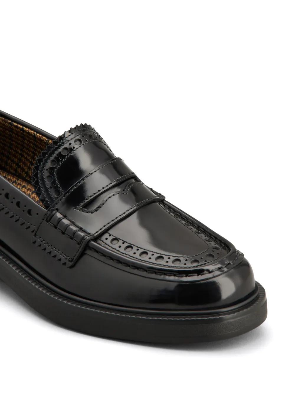 brogue-trim leather loafers Product Image