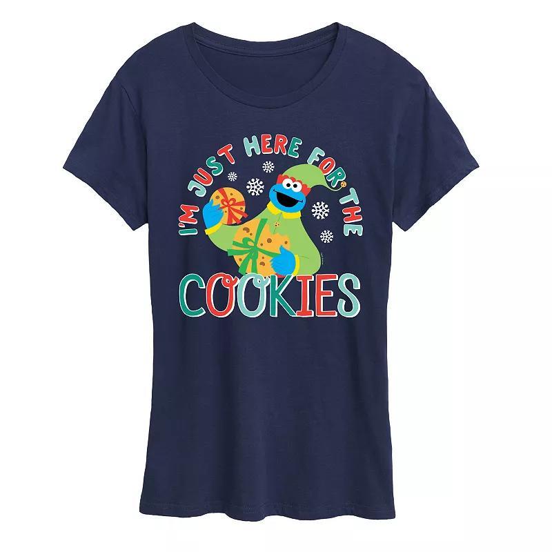 Womens Sesame Street For The Cookies Graphic Tee, Girls Heather Grey Product Image