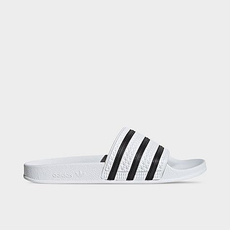 adidas Originals Mens Adilette Lite Slides - Shoes White/Black/White Product Image