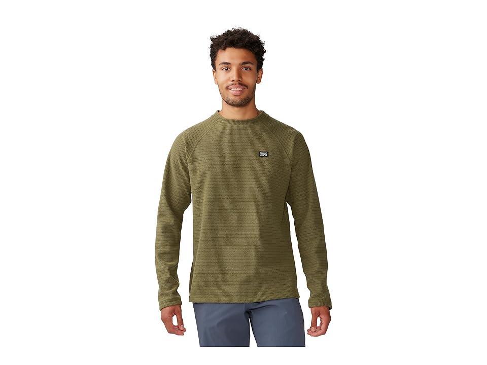 Mountain Hardwear Summit Grid Long Sleeve Crew (Combat ) Men's Clothing Product Image