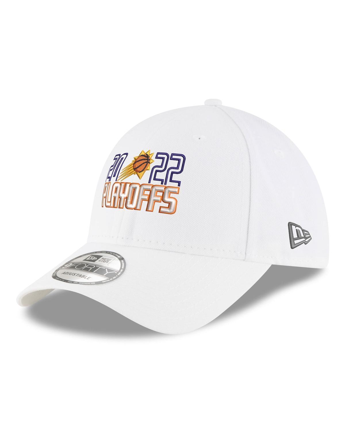 Mens New Era White Phoenix Suns 2022 Nba Playoffs Bubble Letter 9FORTY Adjustable Hat Product Image