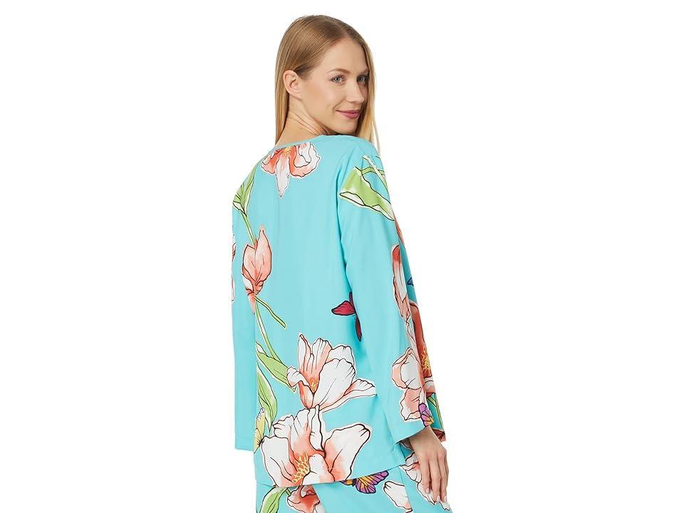 Natori Wild Poppy PJ Set (Seaglass) Women's Pajama Sets Product Image