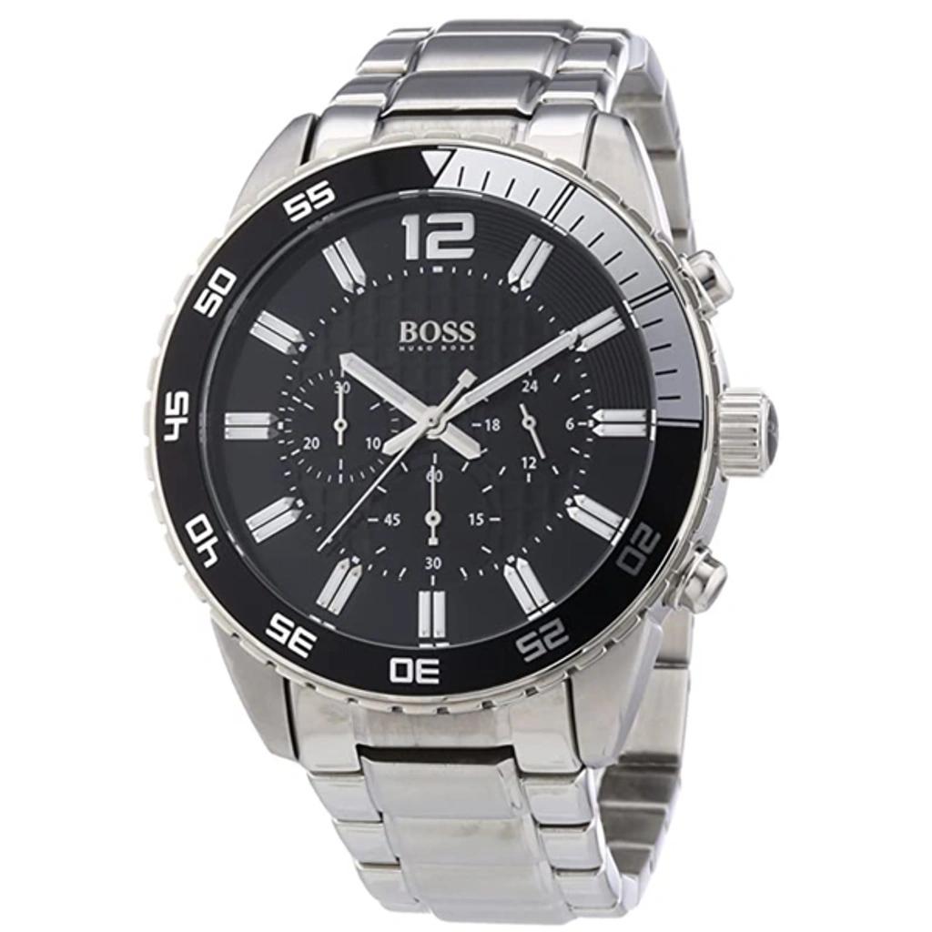 Black Dial Stainless Steel Mens Watch 1512806 Product Image