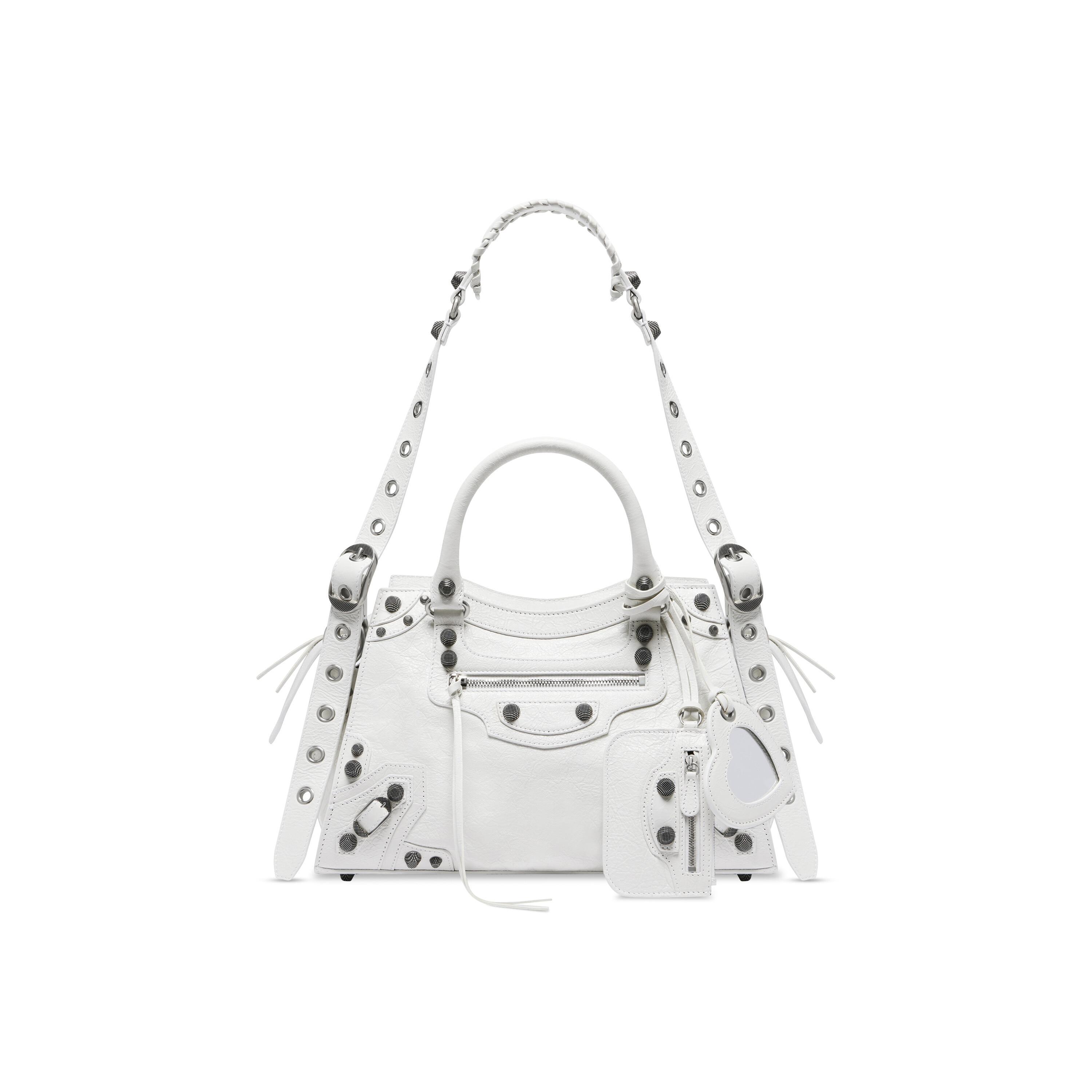 Women's Neo Cagole City Small Handbag in Optic White Product Image