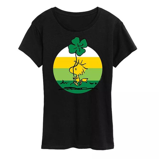 Womens Peanuts Woodstock Shamrock Graphic Tee Product Image