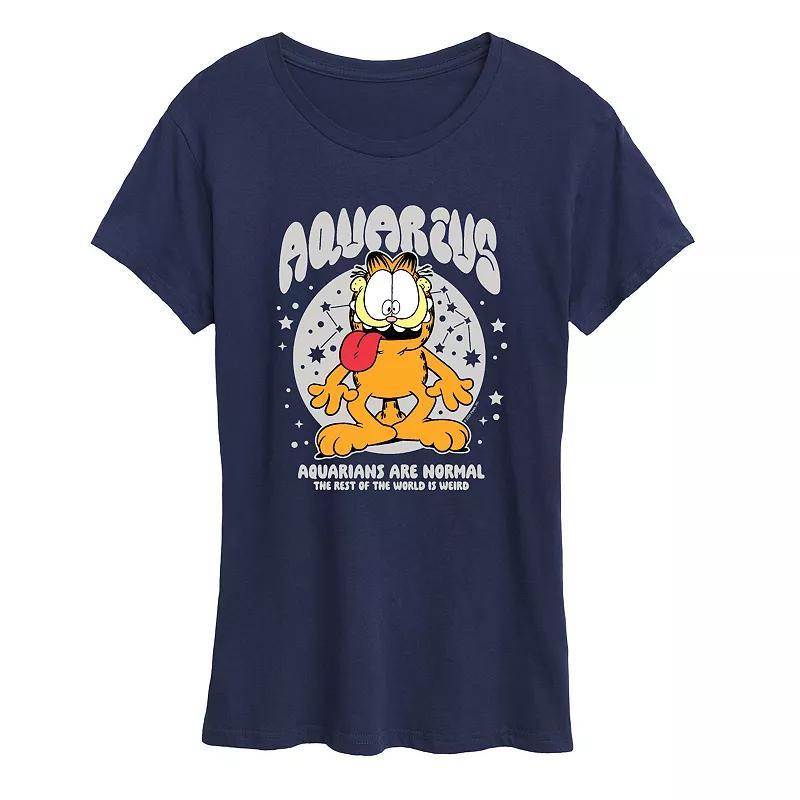 Womens Garfield Aquarius Graphic Tee Product Image