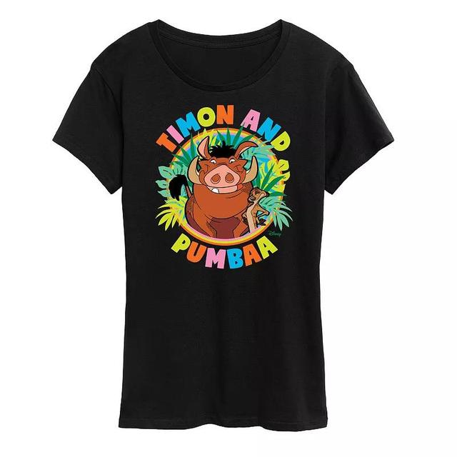 Disneys Lion King Timon & Pumbaa Womens Graphic Tee Product Image