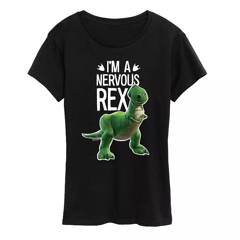 Disney / Pixars Toy Story Womens Nervous Rex Graphic Tee, Girls Product Image