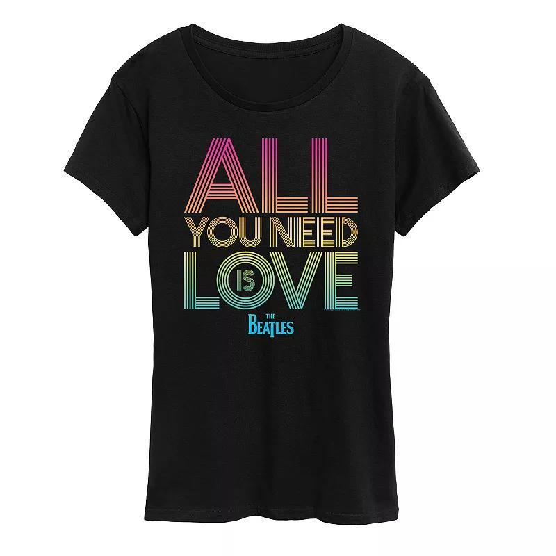 Womens Love Yourself Like Iced Coffee Graphic Tee Black Product Image