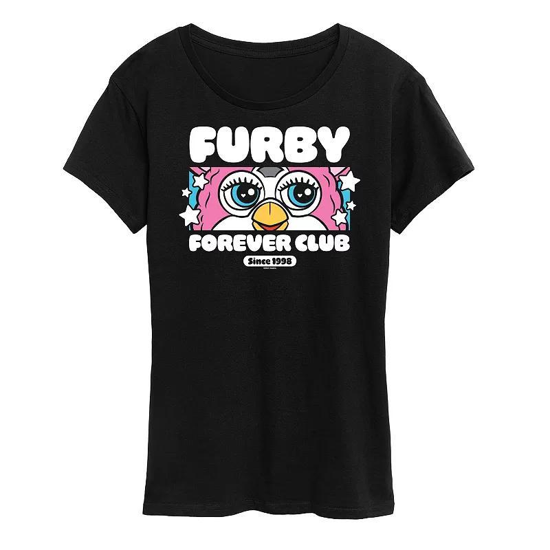 Womens Furby Forever Club Graphic Tee Blue Product Image