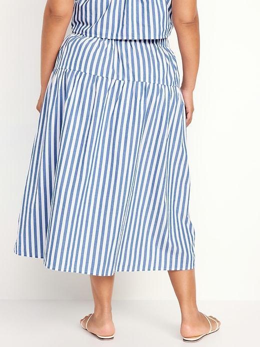 Dropped-Waist Midi Skirt Product Image