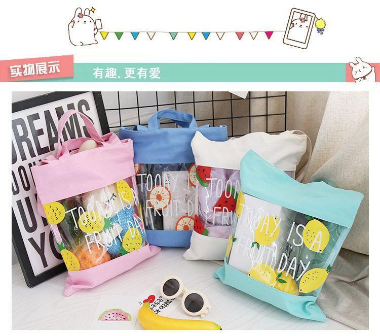 Clear Panel Shopper Bag Product Image