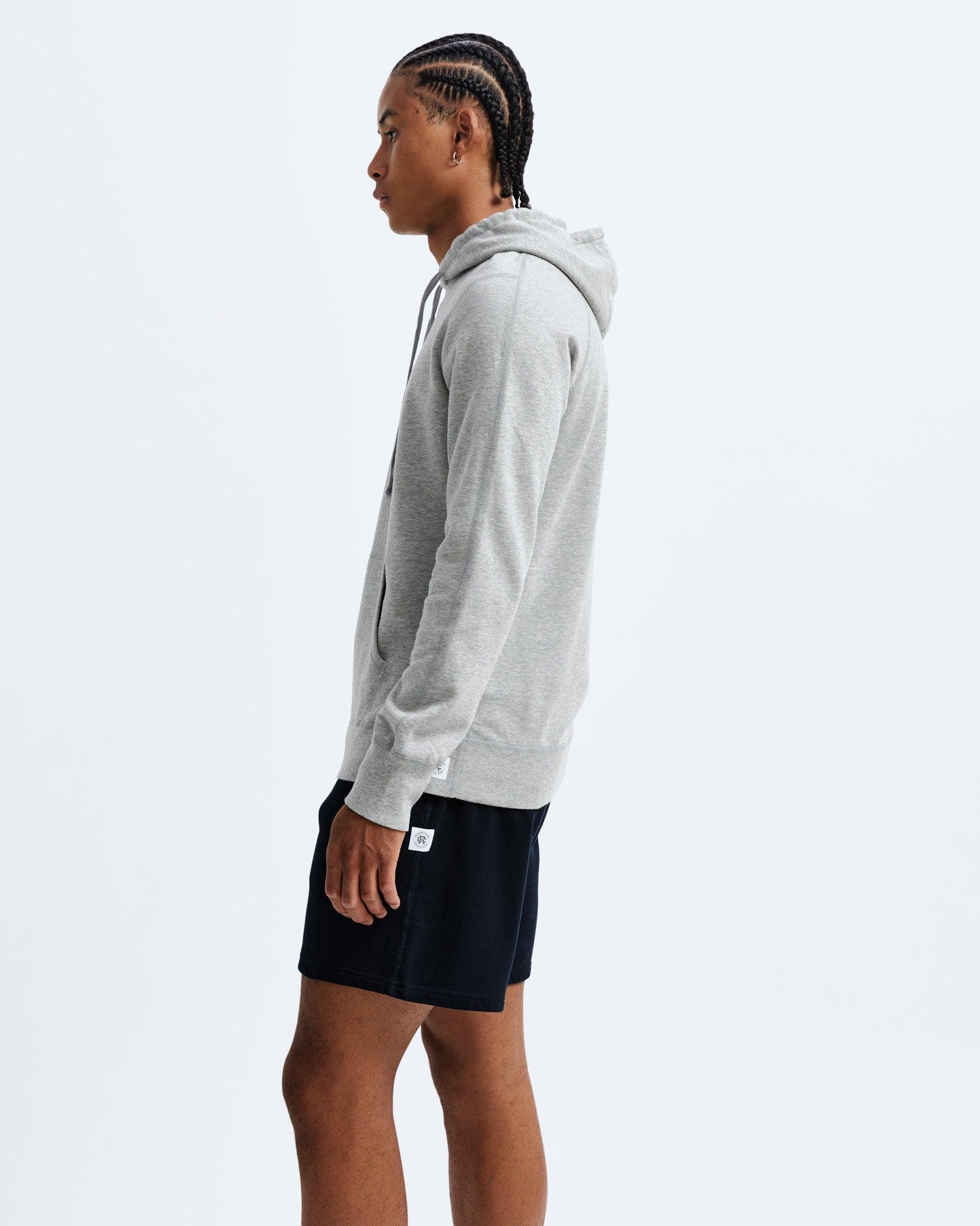 Lightweight Terry Slim Hoodie Male Product Image