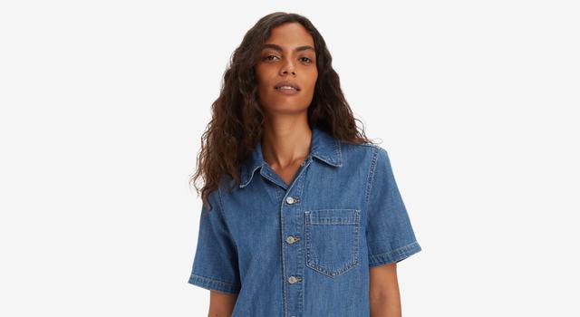 Levis Heritage Short Sleeve Romper - Womens Product Image