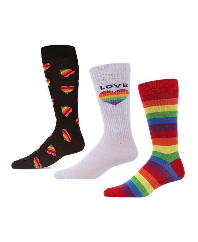 Mens Novelty Rayon From Bamboo Blend 3 Pair Pack Socks Product Image