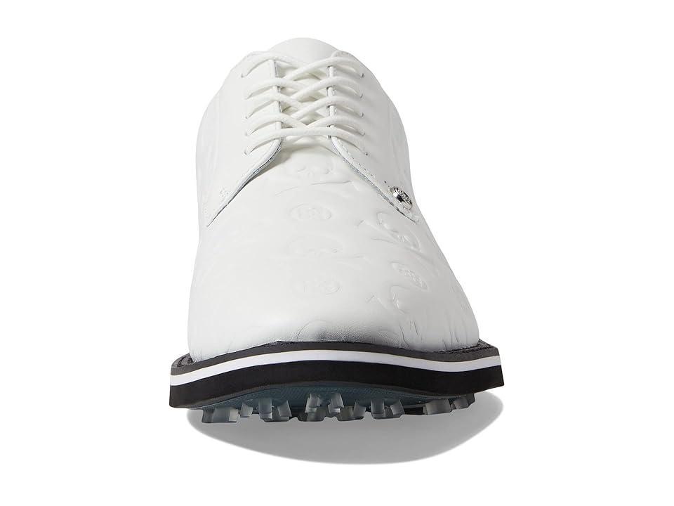 GFORE Men's Debossed Gallivanter Golf Shoes (Snow/Onyx 1) Men's Shoes Product Image