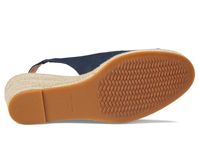 Cole Haan Cloudfeel Espadrille Wedge Slingback 80 mm Blazer Suede) Women's Shoes Product Image