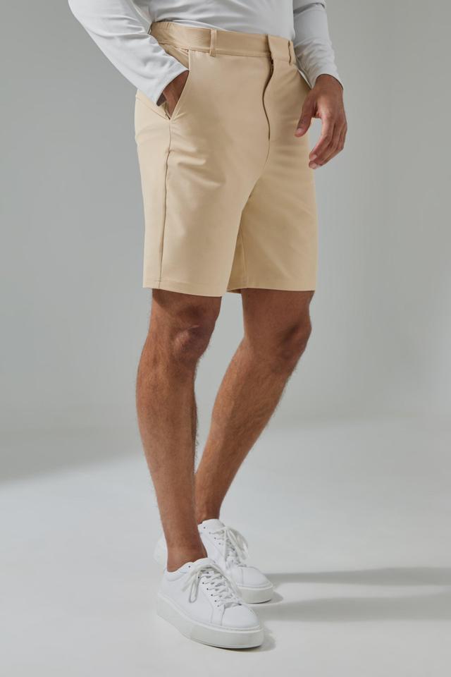 Mens Beige Man Active Golf 8.5inch Short, Beige Product Image