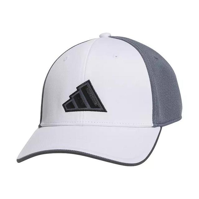 Mens adidas 3-Stripe Logo Stretch Fit Golf Hat Product Image