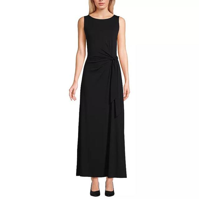 Womens Lands End Sleeveless Tie-Waist Maxi Dress Product Image