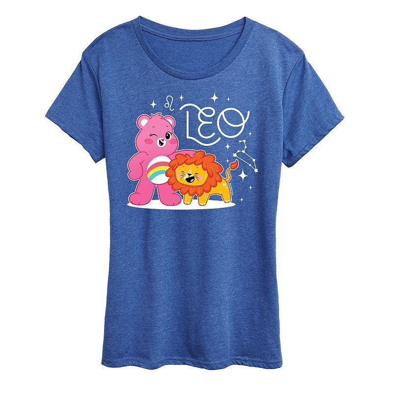 Womens Care Bears Leo Graphic Tee, Girls Heather Grey Product Image