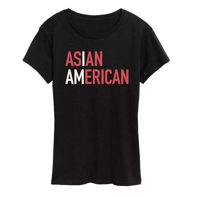 Womens I am Asian American Graphic Tee Product Image