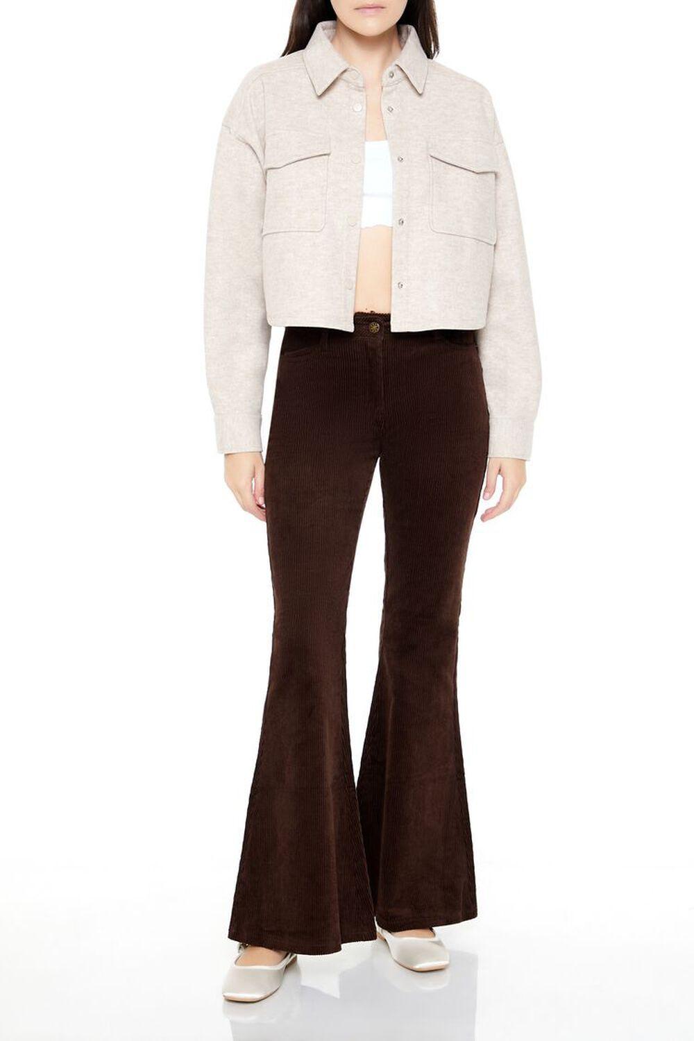 Boxy Cropped Shacket | Forever 21 Product Image