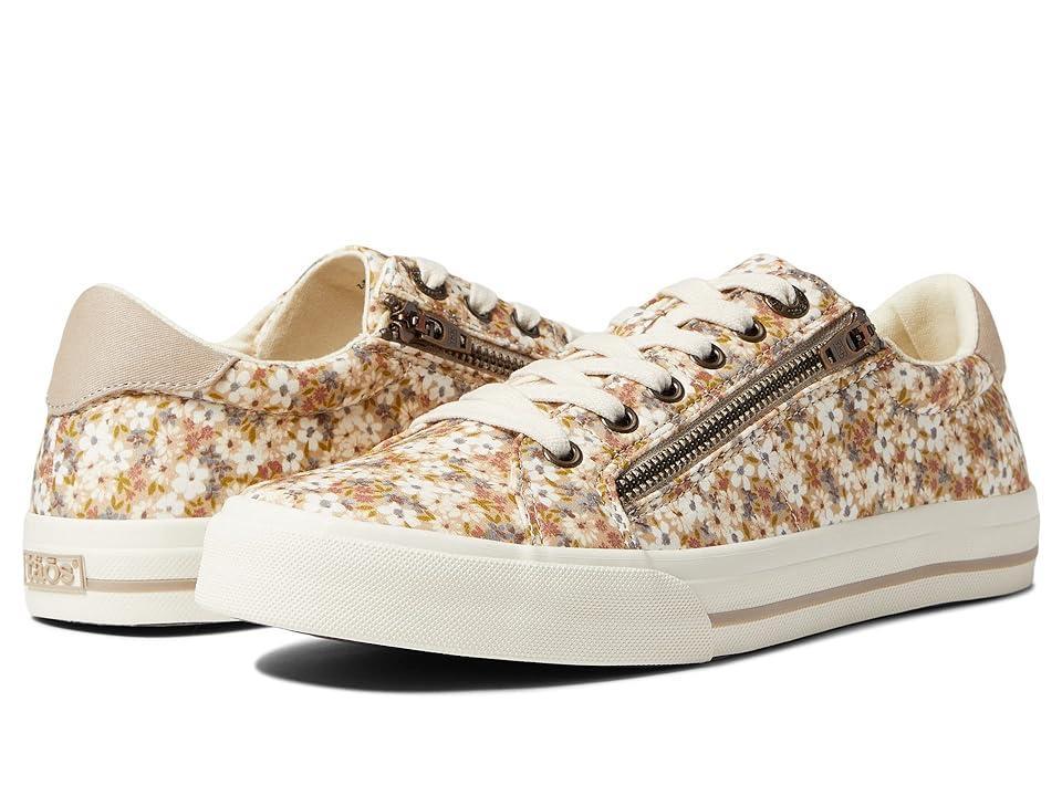 Taos Footwear Z-Soul Floral Canvas Zip Oxford Sneakers Product Image