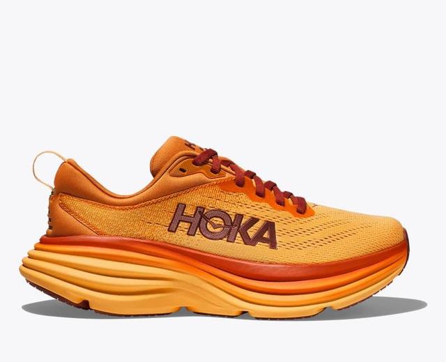 HOKA Womens Bondi 8 Shoes in Sandstone/Cream, Size 9 Product Image