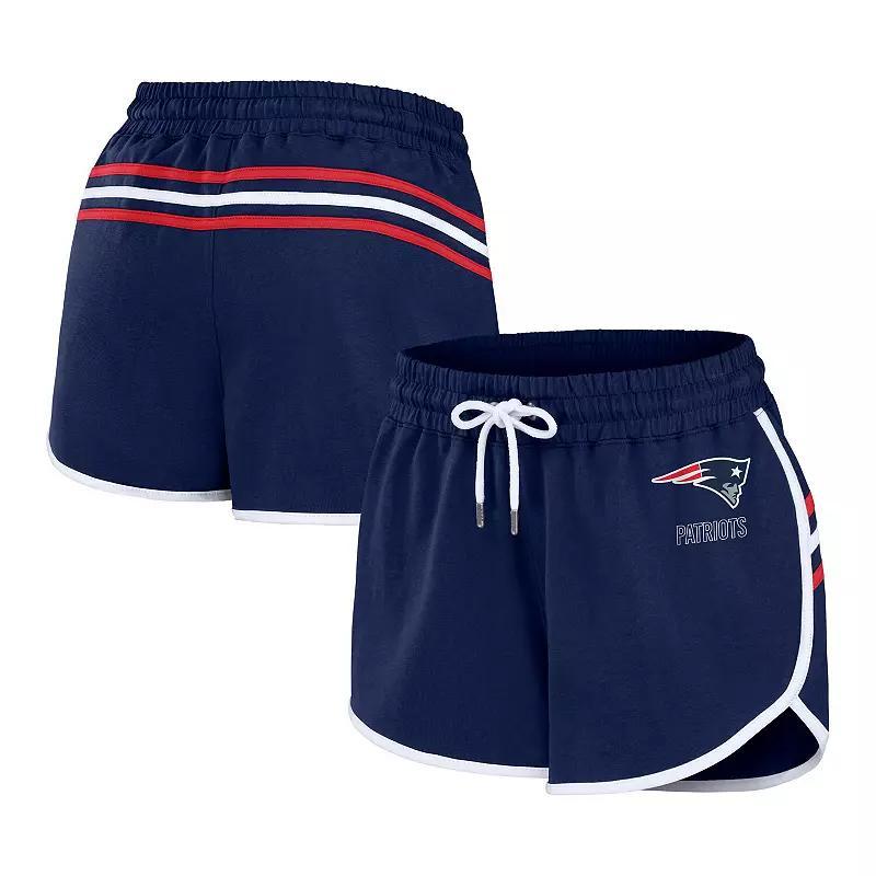 Womens WEAR by Erin Andrews New England Patriots Hem Shorts Blue Product Image