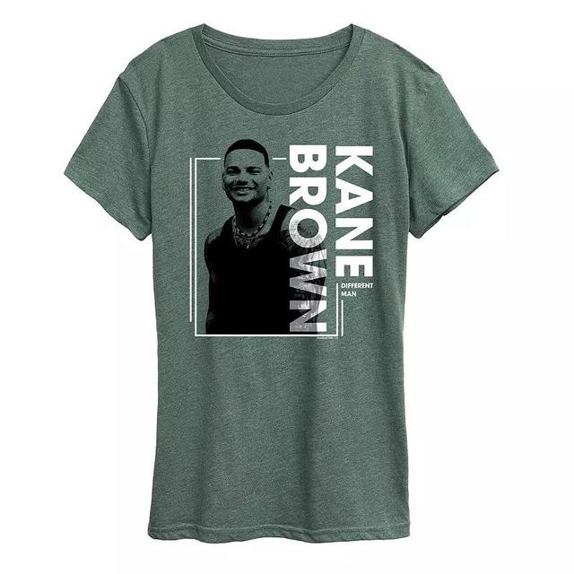 Womens Kane Brown White Lines Graphic Tee Grey Green Product Image