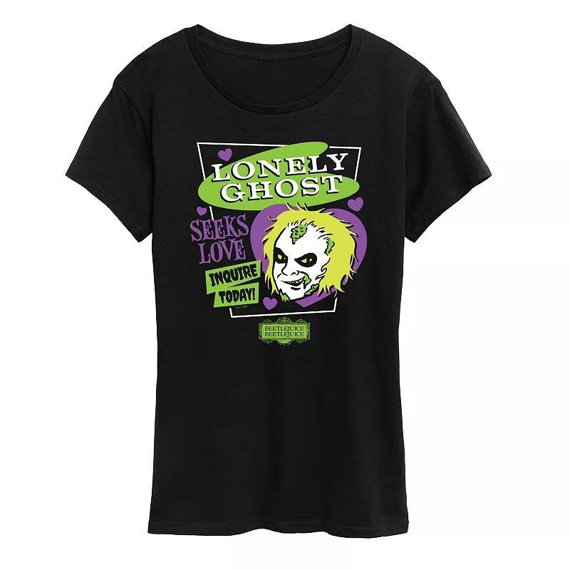 Womens Beetlejuice 2 Lonely Ghost Graphic Tee Product Image