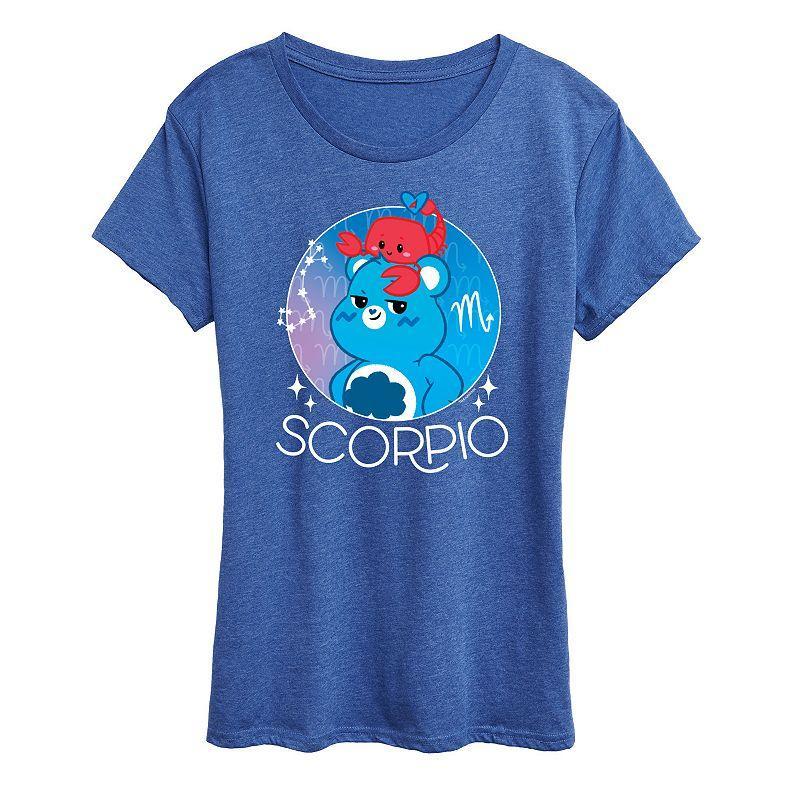 Womens Care Bears Scorpio Graphic Tee, Girls Grey Gray Product Image