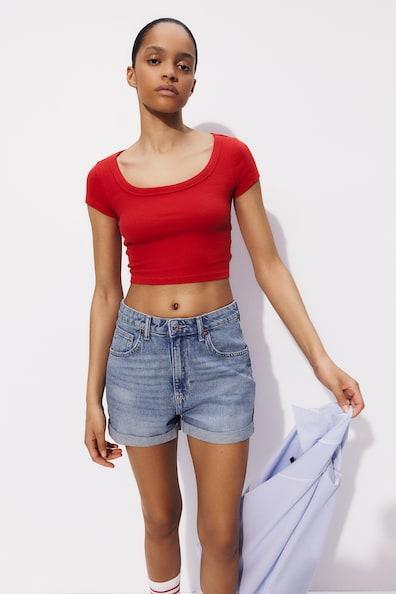 Ribbed Crop T-shirt product image