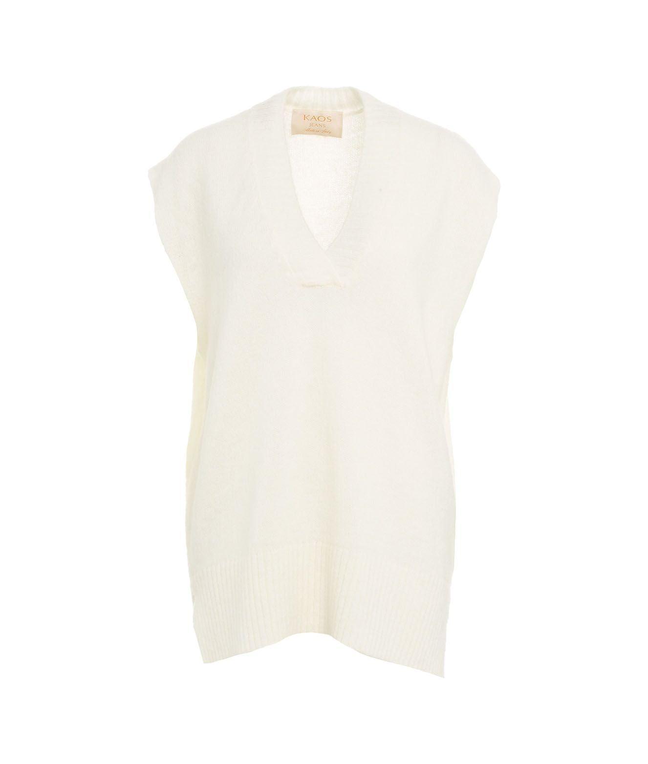 Gilet oversize in maglia Female Product Image