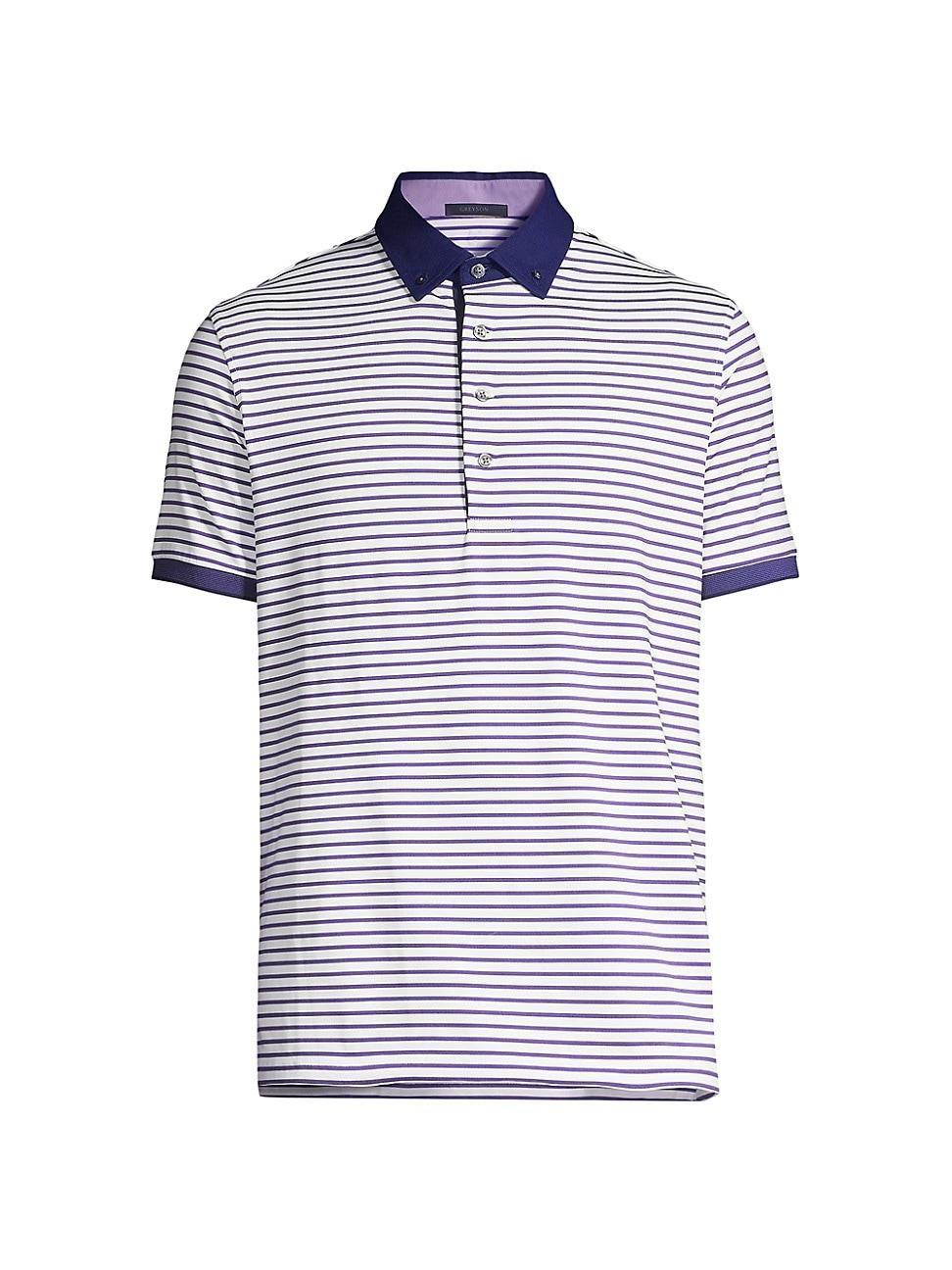 Mens Dakota Striped Polo Product Image