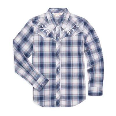 Ely Cattleman Womens Long Sleeve Regular Fit Button-Down Shirt Product Image