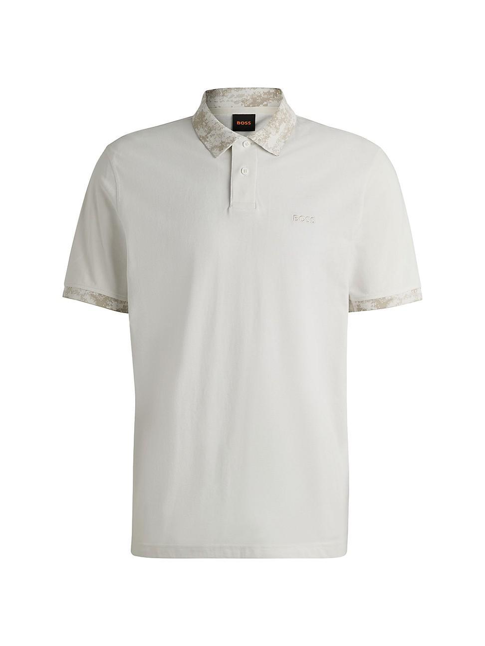 Mens Cotton-Piqu Polo Shirt Product Image