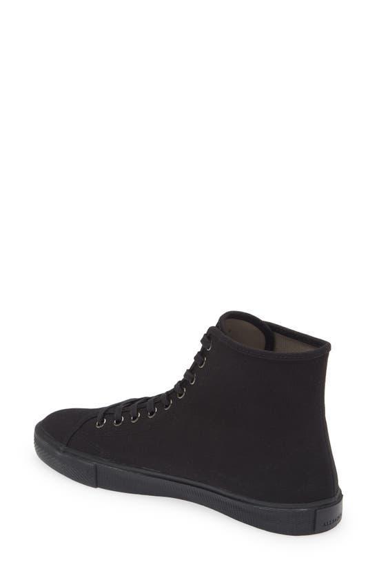 Mens Black Bryce Logo-print Cotton-canvas High-top Trainers 11 Product Image